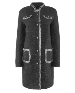 Пальто из шерсти, цвет: Чёрный - купить за 14100 в магазине - Гипермаркет меха