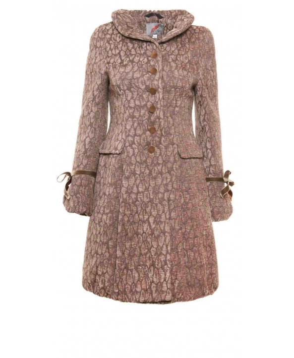 Пальто из текстиля, цвет: Бежевый - купить за 4200 в магазине - Гипермаркет меха