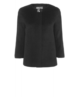 Пальто из шерсти, цвет: Чёрный - купить за 11900 в магазине - Гипермаркет меха