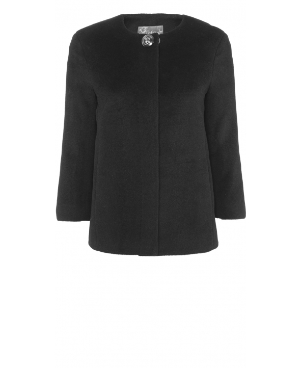 Пальто из шерсти, цвет: Чёрный - купить за 11900 в магазине - Гипермаркет меха