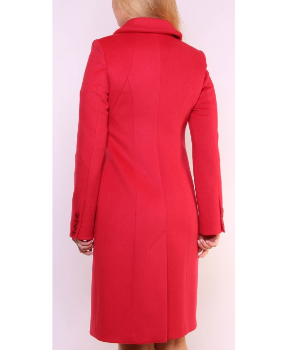 Пальто из шерсти, цвет: Красный - купить за 16300 в магазине - Гипермаркет меха