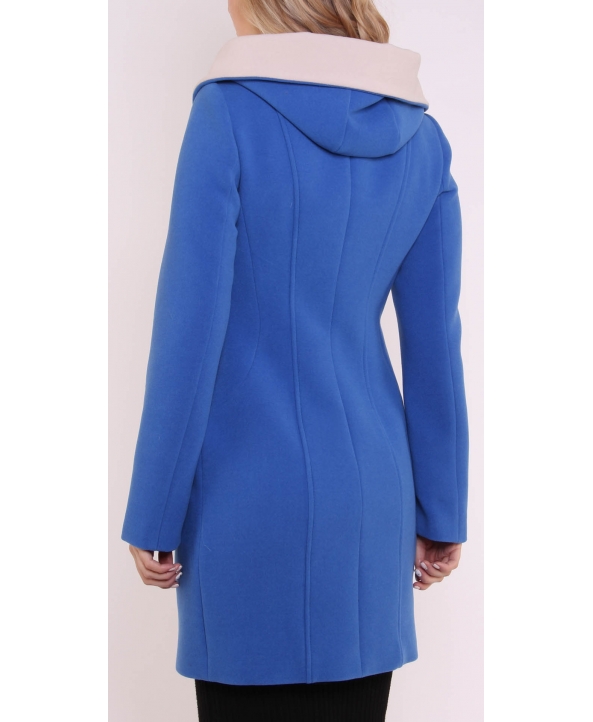 Пальто из шерсти, цвет: Лагуна - купить за 12200 в магазине - Гипермаркет меха