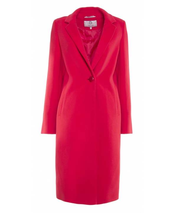 Пальто из шерсти, цвет: Коралловый - купить за 11400 в магазине - Гипермаркет меха