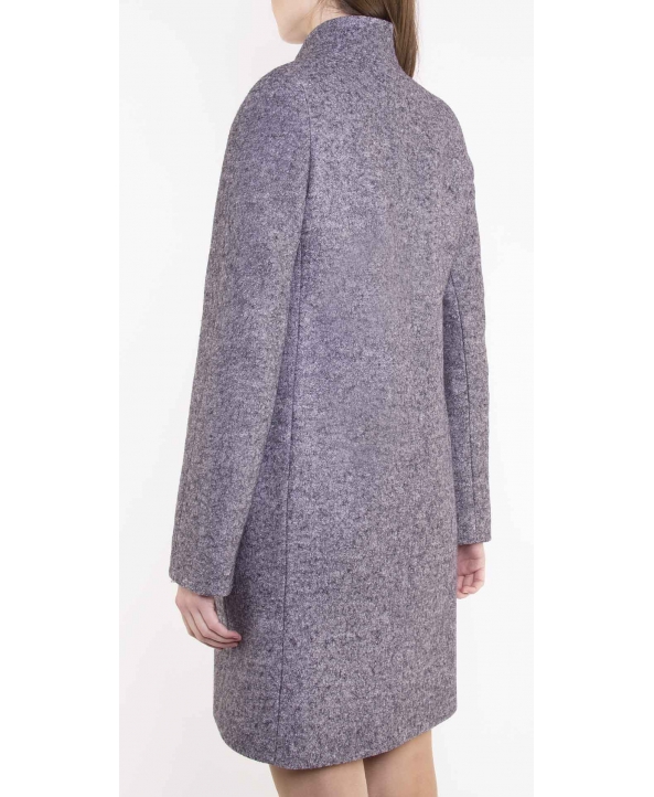 Пальто из шерсти, цвет: Серый меланж - купить за 14000 в магазине - Гипермаркет меха